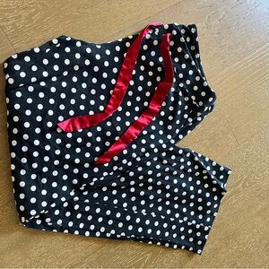 Soma Black and White Polka Dot Pajama Pants